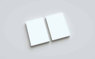 A5 Flyer / Broşür Modifiye-İki Uçan Yığını. 3B Görüntü