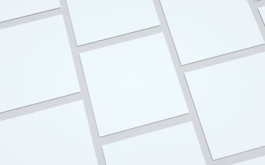 Kare Flyer Model Model Uçucular. 3B Görüntü