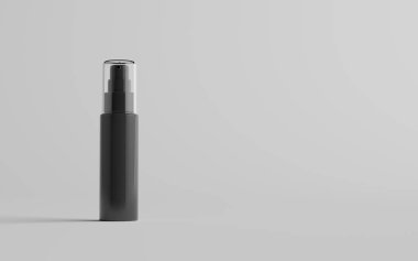 50 ml Siyah Plastik Püskürtme Şişe Modeli - Bir Şişe. 3B Görüntü