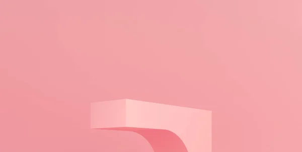 Product Podium Roze Podium Roze Achtergrond Illustratie — Stockfoto