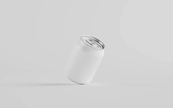 250Ml Stubby Aluminium Beverage Dapat Mockup One Can Label Kosong — Stok Foto