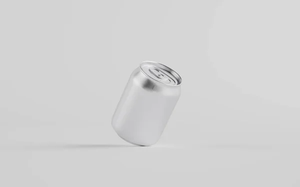 250Ml Stubby Aluminium Beverage Can Mockup One Can Ilustração — Fotografia de Stock