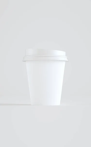 Unzen Papier Kaffeetassen Mockup Mit Deckel Eine Tasse Illustration — Stockfoto