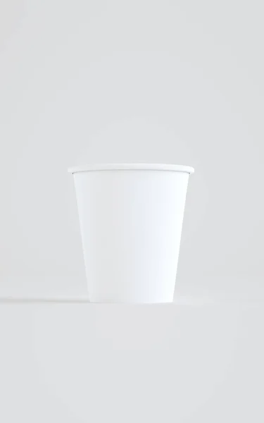 Paper Coffee Cup Mockup Lid One Cup Illustration — стокове фото
