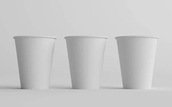 Unzen 355Ml Single Wall Paper Regular Medium Coffee Cup Mockup — Stockfoto