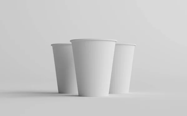 Onzas 355Ml Single Wall Paper Regular Medium Coffee Cup Mockup —  Fotos de Stock
