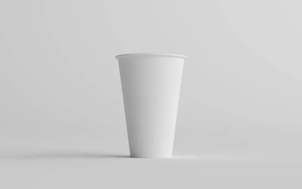 Unzen Single Wall Paper Große Kaffeetasse Mockup Eine Tasse Illustration — Stockfoto
