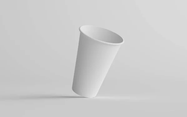 Unzen Single Wall Paper Große Kaffeetasse Mockup Eine Tasse Illustration — Stockfoto