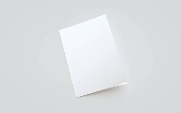 Fold Half Fold Brochure Mock Capa Frontal — Fotografia de Stock