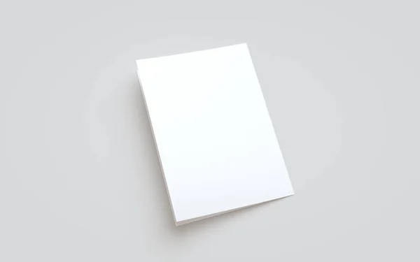 Fold Half Fold Makieta Broszury Pokrywa Tylna — Zdjęcie stockowe