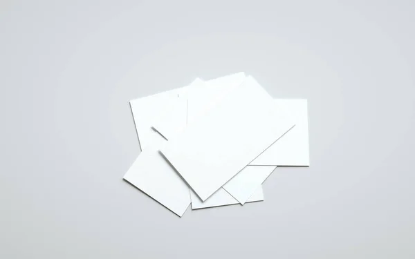 Business Card Mock Pile Cards Illustration — Stock Photo, Image