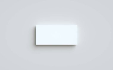 DL Flyer / Davetiye Model-up - Bir yığın Flyers. 3B Görüntü