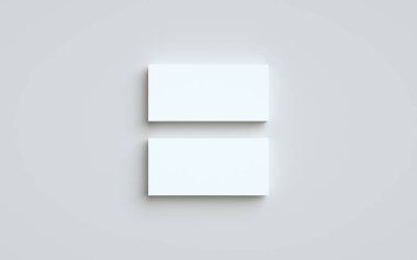 DL Flyer / Davetiye Model - İki Yığın. 3B Görüntü