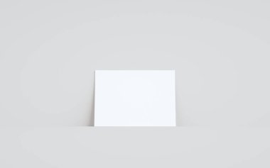 A5 Flyer / Broşür Modifiye-Duvara Karşı Bir Broşür. 3B Görüntü