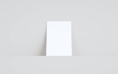 A5 Flyer / Broşür Modifiye-Duvara Karşı Bir Broşür. 3B Görüntü