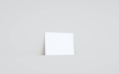 A5 Flyer / Broşür Modifiye-Duvara Karşı Bir Broşür. 3B Görüntü