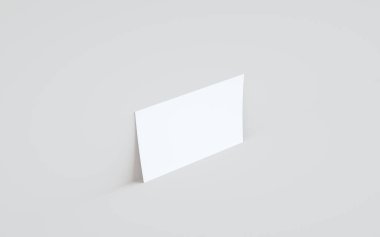 A5 Flyer / Broşür Modifiye-Duvara Karşı Bir Broşür. 3B Görüntü