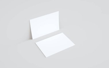A5 Flyer / Broşür Modifiye-Duvara Karşı İki İlan. 3B Görüntü