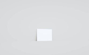 A6 Flyer / Broşür Modifiye-Duvara Karşı Bir Broşür. 3B Görüntü