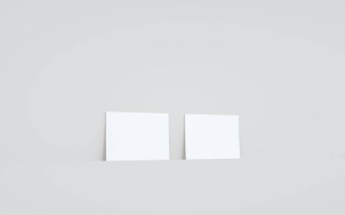 A6 Flyer / Broşür Modifiye-Duvara Karşı İki İlan. 3B Görüntü