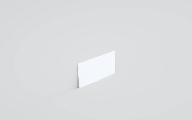 A6 Flyer / Broşür Modifiye-Duvara Karşı Bir Broşür. 3B Görüntü