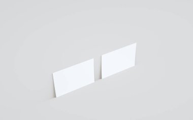 A6 Flyer / Broşür Modifiye-Duvara Karşı İki İlan. 3B Görüntü