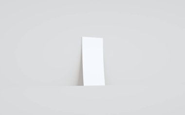 DL Flyer / Davetiye Modifiye - Duvara Karşı Bir El Arkaplanı. 3B Görüntü