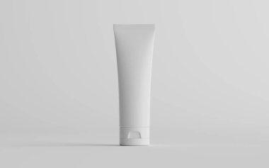 250 ml Kozmetik Krem Tüp Paketleme Modeli - Tek Tüp. 3B Görüntü