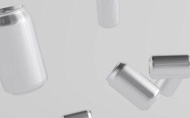 12 ons. 350ml Alüminyum Kutu Modeli- Çoklu Yüzen Kutular. 3B Görüntü