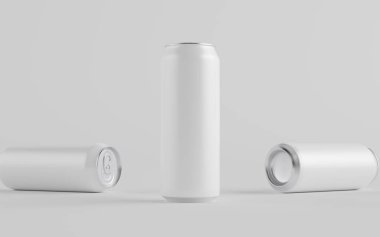 16 ons. / 500ml alüminyum teneke kutu - üç kutu. Blank Label. 3B Görüntü