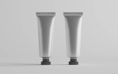 Alüminyum Plastik Kozmetik / Boya Tüpü Mokup - İki Tüpü