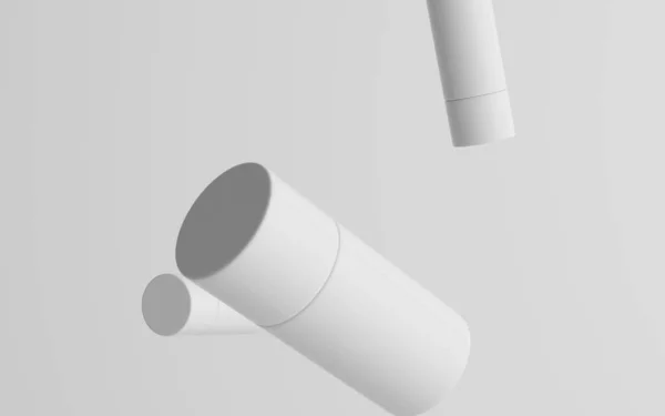 75Ml White Plastic Roll Spray Deodorant Bottle Mockup Multiple Floating — Stock Photo, Image