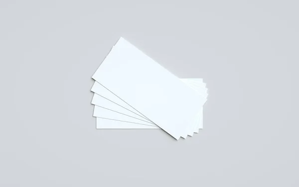 Flyer 招待状モックアップ 複数のフライヤー 3Dイラスト — ストック写真