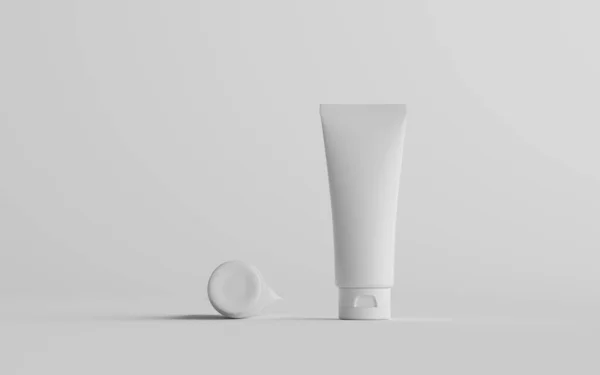 stock image 100ml Cosmetic Cream Tube Packaging Mockup - Two Tubes. 3D Illustration