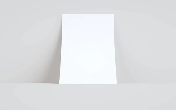 Flyer Letterhead Mock One Flyer Wall Background — 스톡 사진