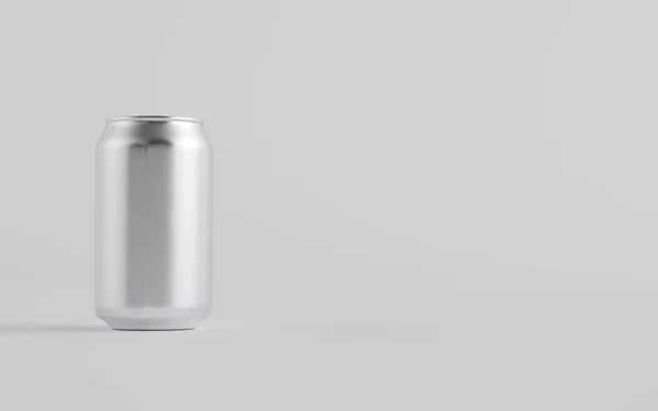 12オンス 350Ml缶アルミモックアップ 3Dイラスト — ストック写真