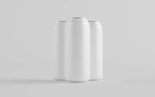 온스요 500Ml Aluminium Can Mockup Cans — 스톡 사진