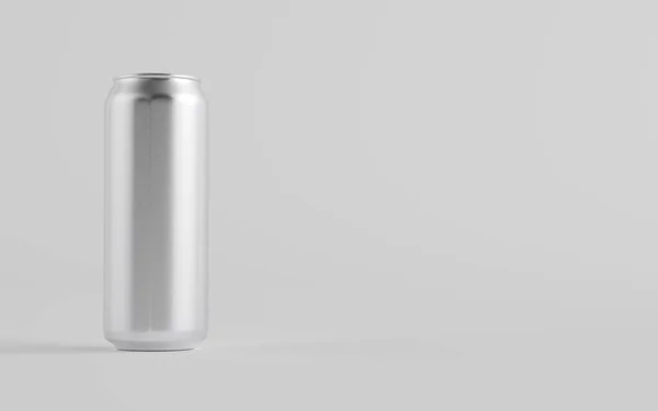 16オンス 500Mlビール ソーダ エナジードリンク缶モックアップ One Can 3Dイラスト — ストック写真