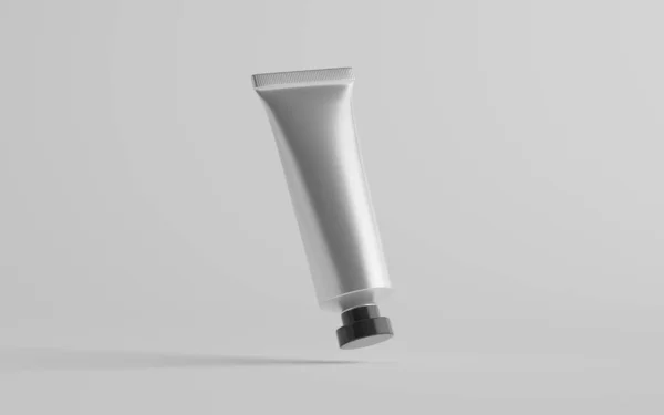 Aluminium Plastic Cosmetische Paint Tube Mockup Een Buis — Stockfoto