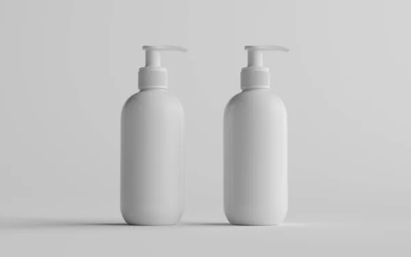 Λευκό Πλαστικό Μπουκάλι Αντλία Mock Υγρό Σαπούνι Sanitizer Shampoo Dispenser — Φωτογραφία Αρχείου