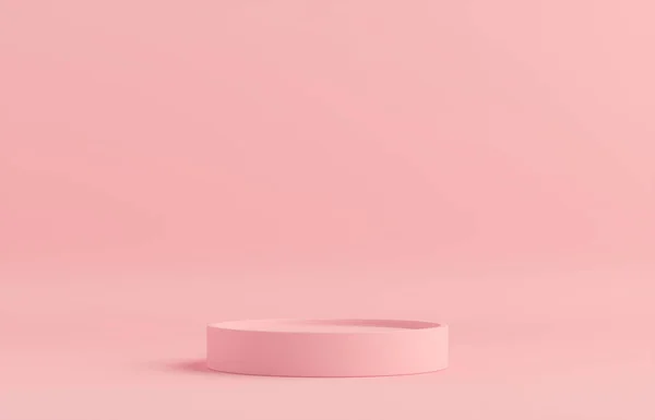 stock image Product Podium - Pink Podium, Pink Background. 3D Illustration