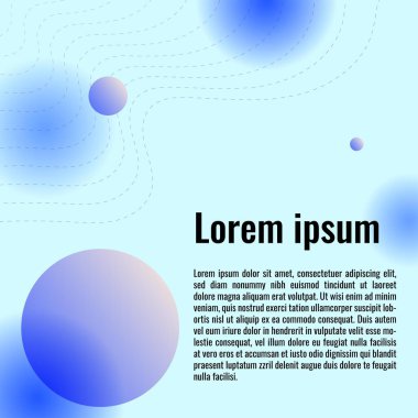 soyut mavi sosyal medya şablon tasarımı mavi gradyan bulanık arkaplan