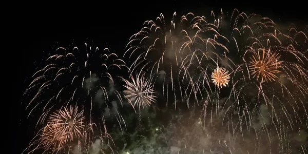 Fireworks Display Night — Stock Photo, Image