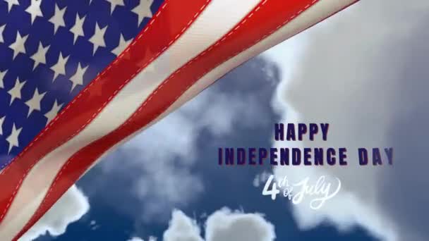Día Independencia Julio América Estados Unidos América Eventos Festivos Imágenes — Vídeos de Stock