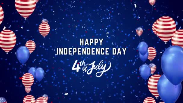 Hari Kemerdekaan Juli Usa Amerika Serikat Amerika Serikat Acara Liburan — Stok Video