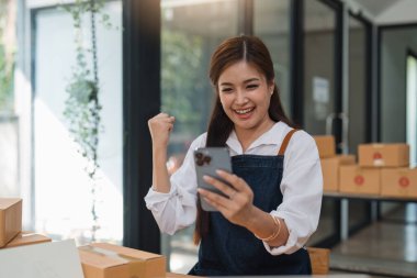 Küçük işletmeler KOBİ 'nin sahibi kadın girişimciler paket, e-iş, pazarlama, çevrimiçi dükkan, sme, girişimciler.