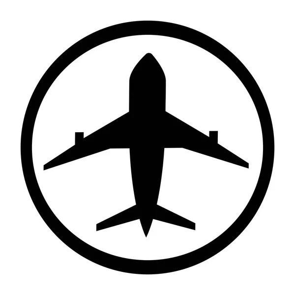 Flugzeug Icon Vektor Illustration Flugzeug Flug Zeichen — Stockfoto