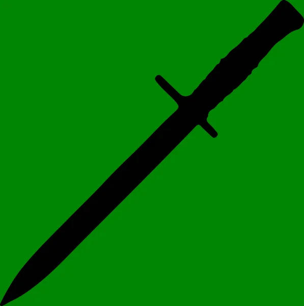 Espada Baioneta Preto Branco — Fotografia de Stock