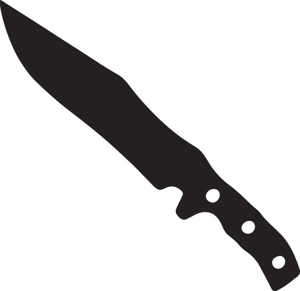 Schwarz Weiß Gestreiftes Messer — Stockfoto