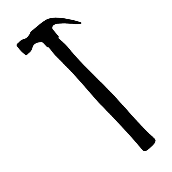 Der Hammer Ist Ein Schwarz Weiß Muster — Stockfoto
